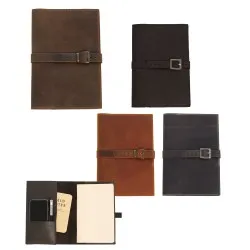 Gerçek deri kemerli model defter
